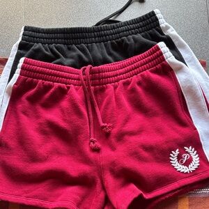PINK Victoria's Secret Red and Black Shorts